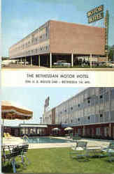 The Bethesdan Motor Hotel, U.S. Route 240 Maryland Postcard Postcard