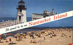 It's Great To Be An Nantucket Island Massachusetts Postcard Postcard