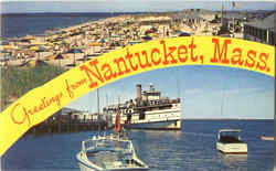 Greetings From Nantucket Postcard