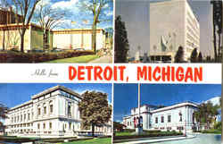 Hello From Detroit Michigan Postcard Postcard