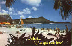 Waikiki Wish You Were Here Postcard