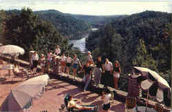 Enjoying Kentucky's Mountain Scenery Cumberland Falls State Park, KY Postcard Postcard