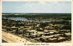 Aerial View of Fort Lauderdale Beach Florida Postcard Postcard Postcard