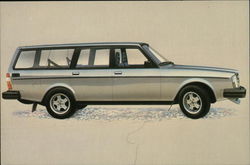 1981 Silver Volvo GLT Wagon Cars Postcard Postcard Postcard