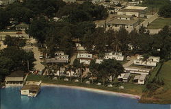 El Punto Lake Trailer Apartments, Aerial View Postcard