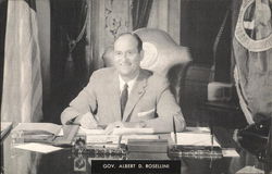 Gov. Albert D Rosellini Postcard