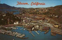 Tiburon Yacht Basin from the Air California Postcard Postcard Postcard