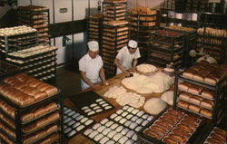 The Nut Tree Bakery - Two Workers Surrounded by Baked Goods Vacaville, CA Postcard Postcard Postcard