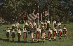 The Crimson Lancers Color Guard Postcard