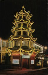 Golden Pagoda - Chinatown Postcard