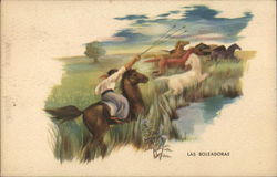 Catching Wild Horses: Las Boleadoras Postcard