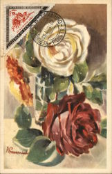 First Day Cover: Roses San Marino Italy Postcard Postcard Postcard