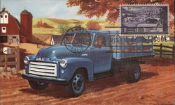 GMC Stake Model Trucks Postcard Postcard Postcard