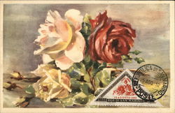 First Day Cover: Rose Painting San Marino Italy Postcard Postcard Postcard