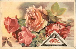 Painting of Roses San marino Maximum Cards Postcard Postcard Postcard