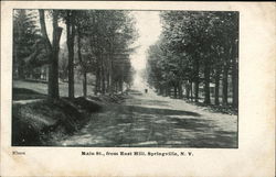 Main St., from East Hill, Springville, N.Y. Postcard