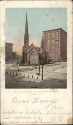 St. Paul's Church and Prudential Building Buffalo, NY Postcard Postcard Postcard