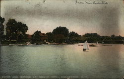 River and Bridge at South Park Rochester, NY Postcard Postcard Postcard