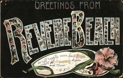 Greetings From Revere Beach Massachusetts Postcard Postcard Postcard