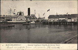 Steamer Landing at Seaside Rockaway Beach, NY Postcard Postcard Postcard