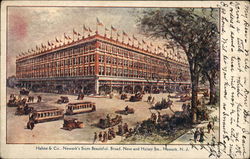 Hahne & Co., Newark's Store Beautful, Borad, New and Halsey Sts. New Jersey Postcard Postcard Postcard