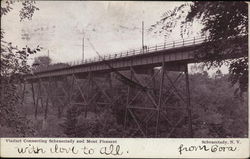 Viaduct Connecting Schenectady and Mont Pleasant New York Postcard Postcard Postcard