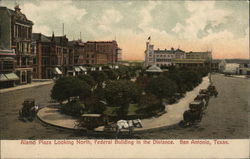 Alamo Plaza Looking North San Antonio, TX Postcard Postcard Postcard