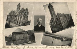 Views of Pittsburg, Postmaster W. H. Davis Postcard