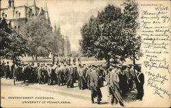 Commencement Procession, University of Pennsylvania Postcard