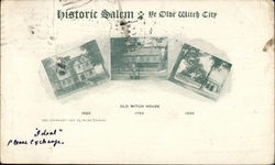 Historic Salem - Ye Olde Witch City Massachusetts Postcard Postcard Postcard