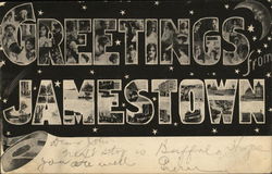 Greetings From Jamestown New York Postcard Postcard Postcard