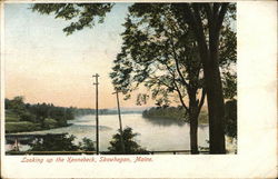 Looking Up the Kennebeck Skowhegan, ME Postcard Postcard Postcard