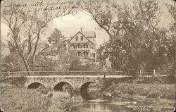 Brook and Mechanics Bridge Postcard