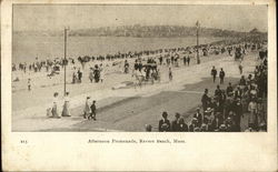 Afternoon Promenade Revere Beach, MA Postcard Postcard Postcard