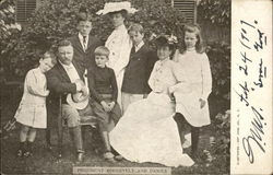 President Roosevelt and Family Postcard