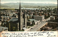 Panorama of City and Lake Merritt Oakland, CA Postcard Postcard Postcard