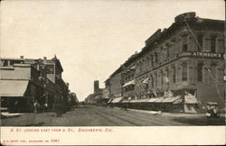 K. Street Looking East from 9. Street Sacramento, CA Postcard Postcard Postcard