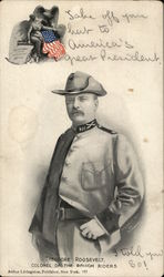 Theodore Roosevelt, Colonel of the Rough Riders Postcard Postcard Postcard