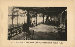 F. A. Hovey's Lone Pine Camp Postcard