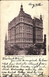 Ansonia Apartments, Boulevard & 73rd St. Postcard