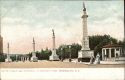 Water Tower and Entrance to Prospect Park Brooklyn, NY Postcard Postcard Postcard