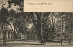 Court Square Springfield, MA Postcard Postcard Postcard