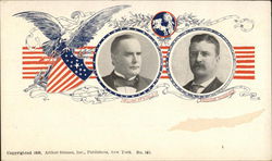 William McKinley & Theodore Roosevelt Postcard