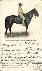 President Roosevelt as Colonel of the Rough Riders - on Horeseback Theodore Roosevelt Postcard Postcard Postcard