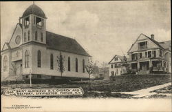 Saint Aloysisus R. C. Church and Rectory Postcard