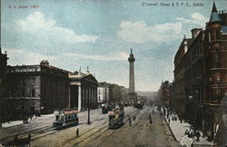 O'Connell St. and G. P. O. Dublin, OH Postcard Postcard Postcard