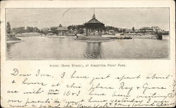 Bandstand (Kiosk), Kingston Point Park Postcard