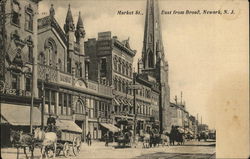 Market Street, East From Broad Newark, NJ Postcard Postcard Postcard