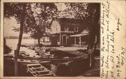 Row Boats on Lake Front Troy, NY Postcard Postcard Postcard