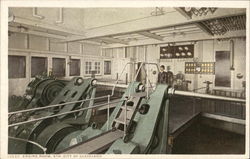 Engine Room, Str. City of Cleveland Postcard